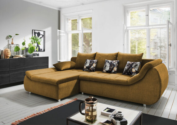 INOSIGN Ecksofa "Imola L-Form", auch mit Bettfunktion