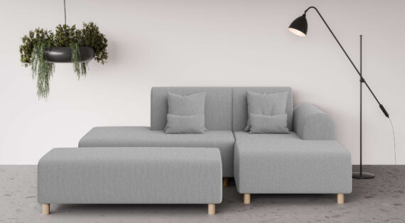 INOSIGN Ecksofa "Suyala", L-Form mit Hocker