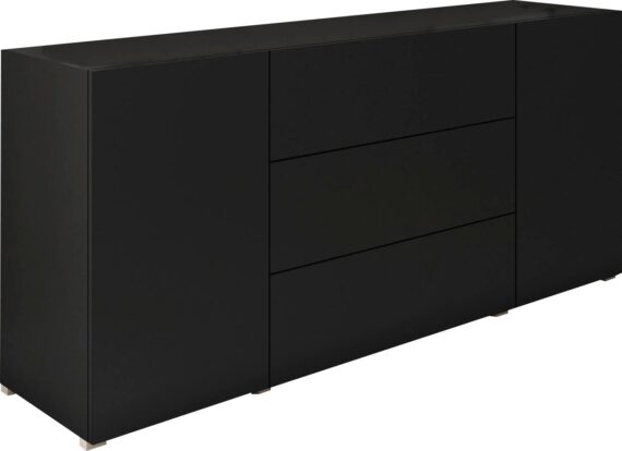 INOSIGN Sideboard "BERLIN", Moderne grifflose Kommode Breite 150 cm, 4 Schubkästen/ 2 Türen