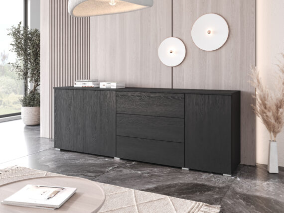 INOSIGN Sideboard "PARIS", (1 St.), Moderne 190cm breite grifflose Kommode, vielseitig einsetzbar