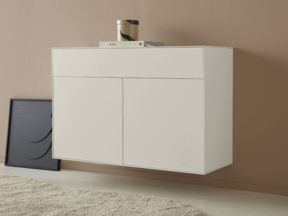 LeGer Home by Lena Gercke Sideboard "Essentials", Breite: 112cm, MDF lackiert, Push-to-open-Funktion