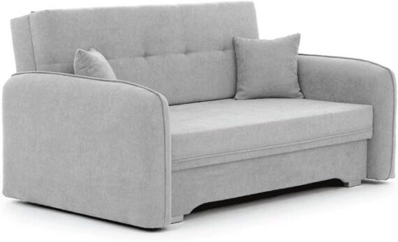 MOEBLO Schlafsofa LILIANE, Schlafsessel Sofa Gästebett Klappsofa Couch Sofagarnitur Salon Jugendzimmer, mit Schlaffunktion und Bettkasten