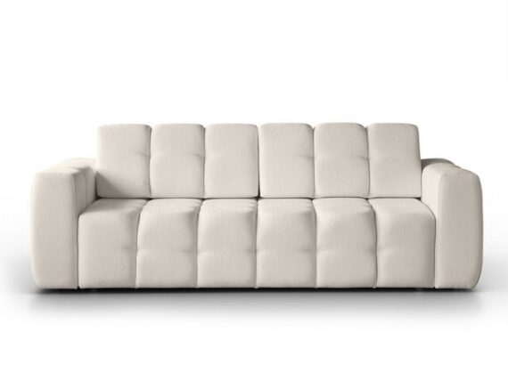 MOEBLO Schlafsofa TANTALIA aus Boucle, Couch für Wohnzimmer Sofagarnitur Polstersofa Wohnlandschaft Sitzmöbel Wohnzimmermöbel Stoffsofa, mit Bettkasten und Schlaffunktion