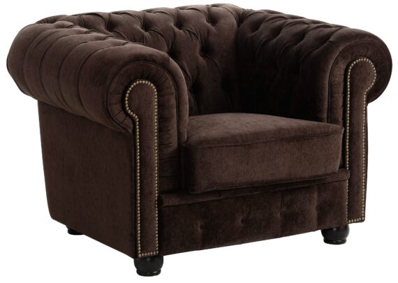 Max Winzer Chesterfield-Sessel "Rover, Loungesessel", mit edler Knopfheftung