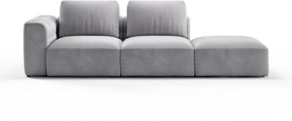 RAUM.ID Chaiselongue Cushid, Modul-Sofa, bestehend aus 2-Sitzer und Hocker