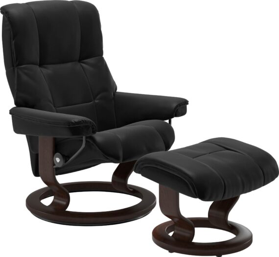 Stressless Relaxsessel "Mayfair", (Set, Relaxsessel mit Hocker), mit Classic Base, Gestell Braun