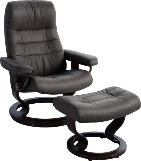 Stressless Relaxsessel "Opal", (Set, Relaxsessel mit Hocker), mit Hocker, mit Classic Base, Größe L, mit Schlaffunktion