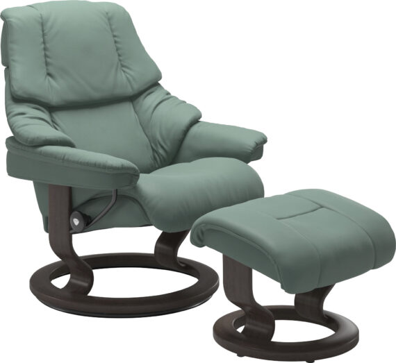 Stressless Relaxsessel-Set "Reno", mit Hocker, mit Classic Base, Größe S, M & L, Gestell Wenge