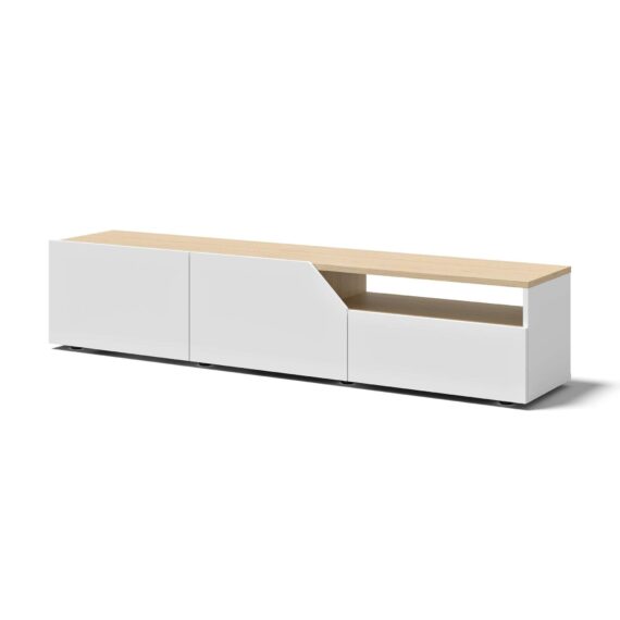 TemaHome TV-Bank "Verone TV Tisch, platsparendes Design, Lowboard,", praktische Türen, offenes Fach, Breite 180 cm