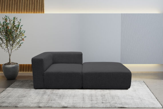 andas Sofa-Eckelement "Utvik bestehend aus Eckelement und Hocker", als Modul oder separat verwendbar