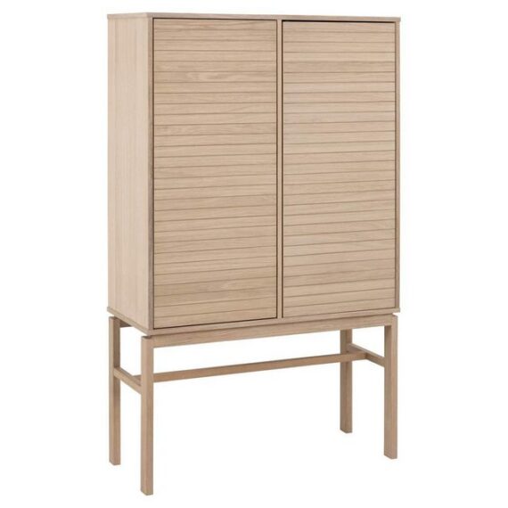 ebuy24 Vitrine Linley Vitrinenschrank 2 Türen Eichenfurnier.