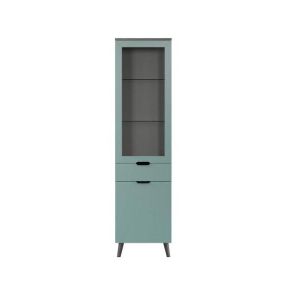 ebuy24 Vitrine Melton Vitrinenschrank blau.