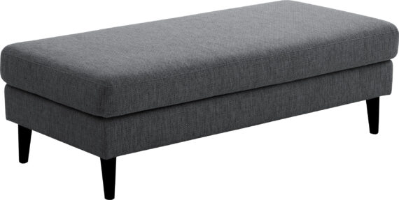 ATLANTIC home collection Hocker "Rekvik", XXL-Hocker, mit Massivholzfüßen, passend zur Rekvik-Serie