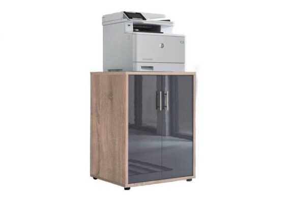 BMG Möbel Aktenschrank Druckerschrank Office Edition (große Oberplatte auch für Office Drucker geeignet) Höhe 74 cm, optimale Ergänzung zu Schreibtischen