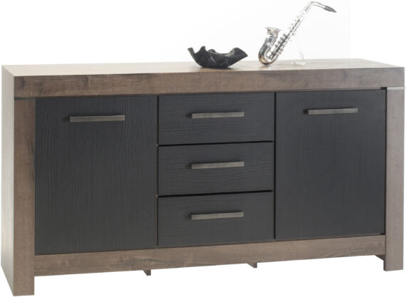 HBZ Sideboard "Balin mit LED-Beleuchtung, BxHxT 160x85x45 cm", (1 St.), Mit 2 Türen und 3 Schubkästen und 2 Einlegeböden