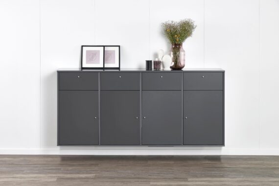 Hammel Furniture Sideboard "Mistral, Hochwertig Schrank, hängend/stehend montierbar", mit Türen und Schubladen, B: 177 cm, anpassungsbar Designmöbel