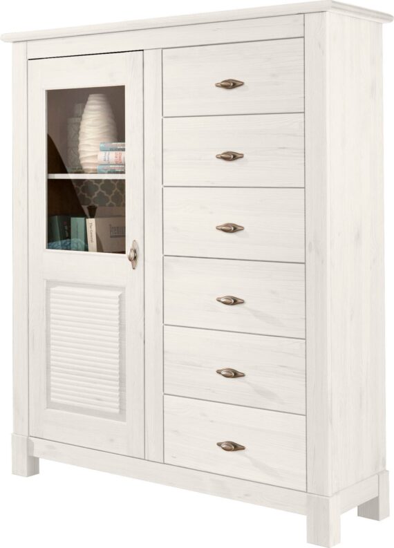 Home affaire Highboard "Rauna", Vitrine, Breite 103 cm