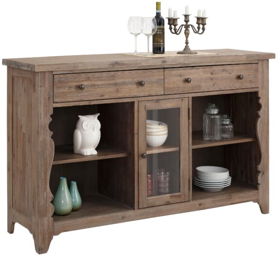 Home affaire Sideboard "Magnolia", Kommode im rustikalem Flair, aus massivem Akazienholz