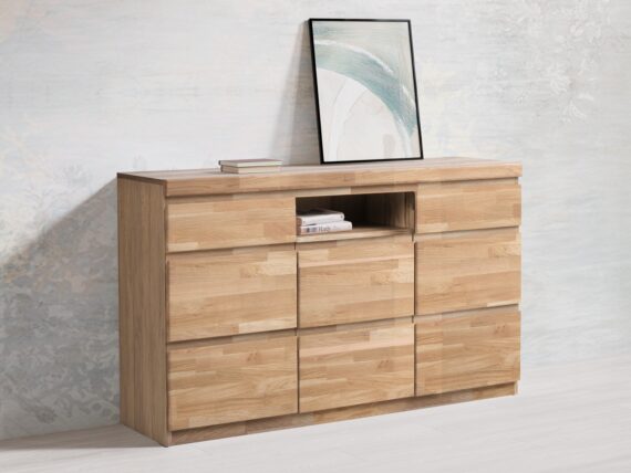 Home affaire Sideboard "OSLO", Breite ca. 135 cm, Teilmassiv