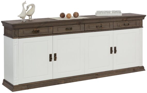 Home affaire Sideboard "Vinales", Kommode im klassischen Landhausstil, Breite 202 cm