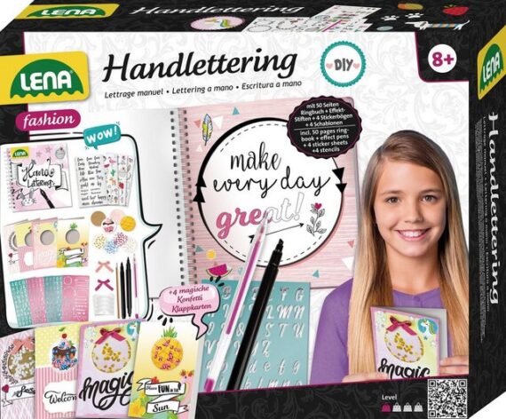 Lena® Kreativset Handlettering-Set, groß