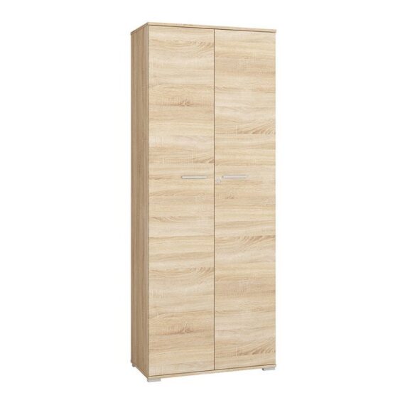 Lomadox Aktenschrank ORLEANS-131 Eiche Büro Aufbewahrungsschrank abschließbar 79x203,2x40,3 cm