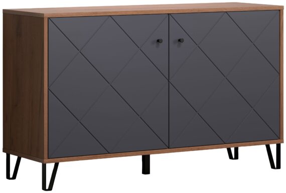 Places of Style Sideboard "Molveno", (1 St.), außergewöhnliches Design mit strukturierten Fronten, Soft-Close