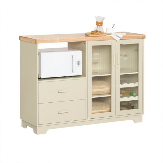 SoBuy Buffet FSB81 Sideboard Küchenschrank Kommode Flurschrank Mikrowellenschrank