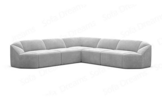 Sofa Dreams Ecksofa Designer Stoff Samtstoff Couch Cabrera L Form Stoffsofa, Loungesofa