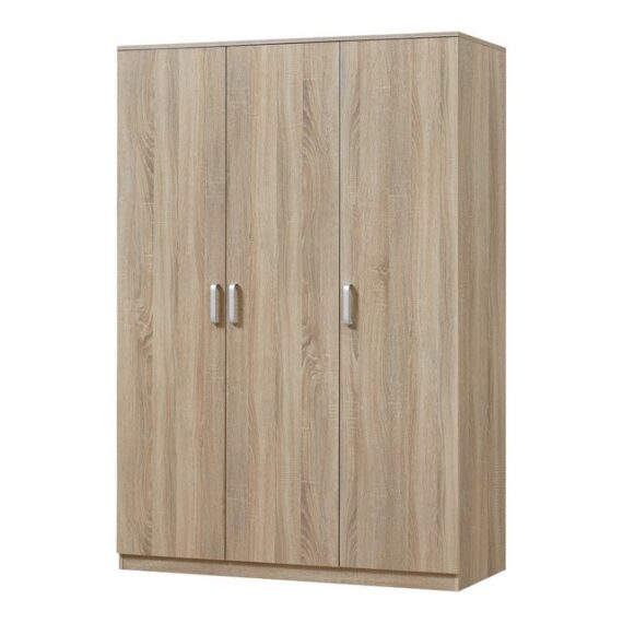 en.casa Kleiderschrank "Bodolz" 176x120x52 cm Sonoma-Eichenoptik