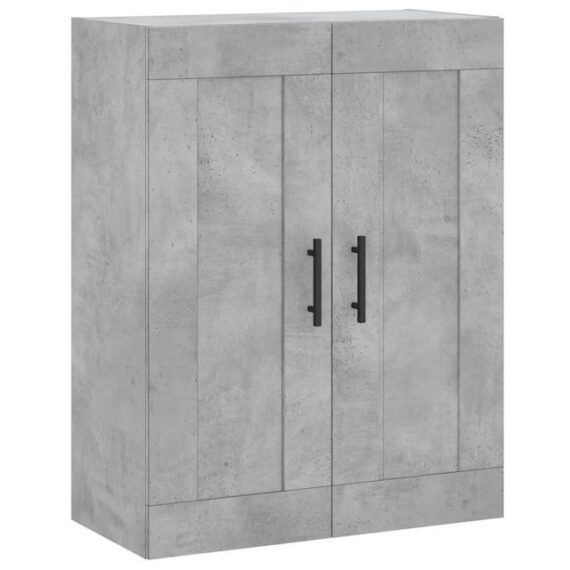 furnicato Wandhängeschrank Wandschrank Betongrau 69,5x34x90 cm Holzwerkstoff, 1-tlg.