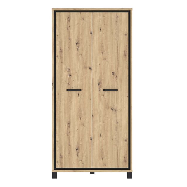 99rooms Drehtürenschrank Teo (Schrank, Kleiderschrank) 2-türig, mit Soft-Close, aus Holzwerkstoff