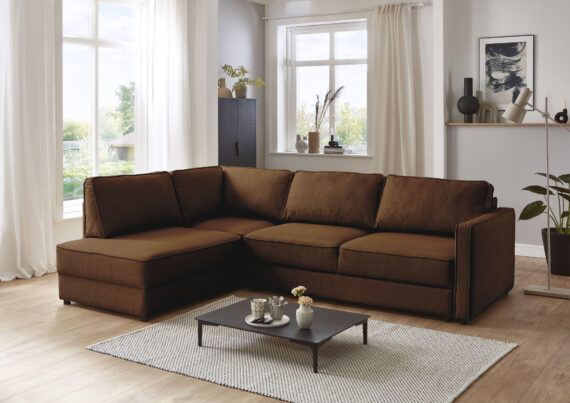 ATLANTIC home collection Schlafsofa "Chill", Ecksofa mit Bettfunktion und Bettkasten