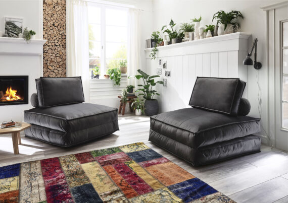 ATLANTIC home collection XXL-Sessel "Miro", XXL-Sessel wandelbar zum Gästebett