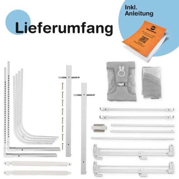 BabyBeFun Babybett im Bett, Beistellbett Baby [Stillen im eigenen Elternbett], 1-tlg., Passend an alle Betten, auch Boxspringbetten