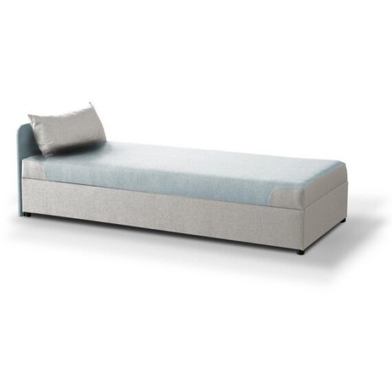 Beautysofa Schlafsofa Roland, 90 x 200 cm Einzelsofa, Strukturgewebe-Bezug Sofa, mit Relaxfunktion, mit Bettkasten, im modernes Stil