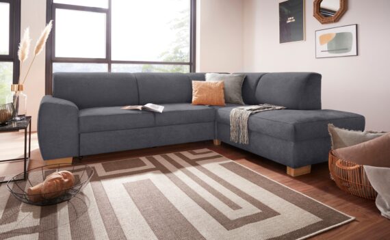 DOMO collection Ecksofa "Incanto L-Form", wahlweise mit Bettfunktion