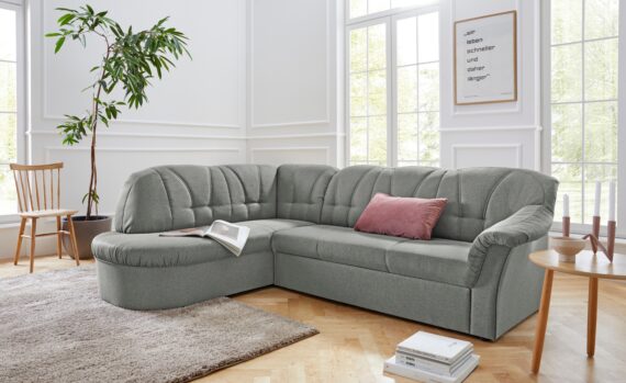 DOMO collection Ecksofa "Pegnitz L-Form", wahlweise mit Bettfunktion