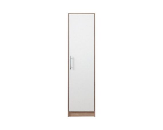 Deine Möbel 24 Kleiderschrank Kleiderschrank SAM SR5 SAM-Kollektion Drehtürenschrank Schlafzimmer (Set, 2-St., Garderobensystem Artisan Anthrazit Weiß Eiche Sonoma) Drehtürenschrank 50 cm breit mit Garderobe Flur