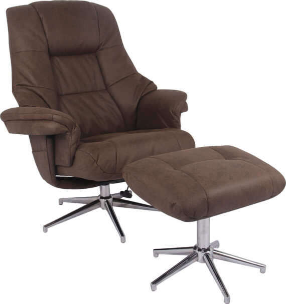 Duo Collection TV-Sessel "Burnaby", mit Hocker und Relaxfunktion, 360 Grad drehbar