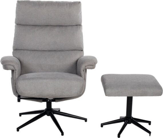 Duo Collection TV-Sessel "Zalea", mit Hocker und Relaxfunktion, 360 Grad drehbar