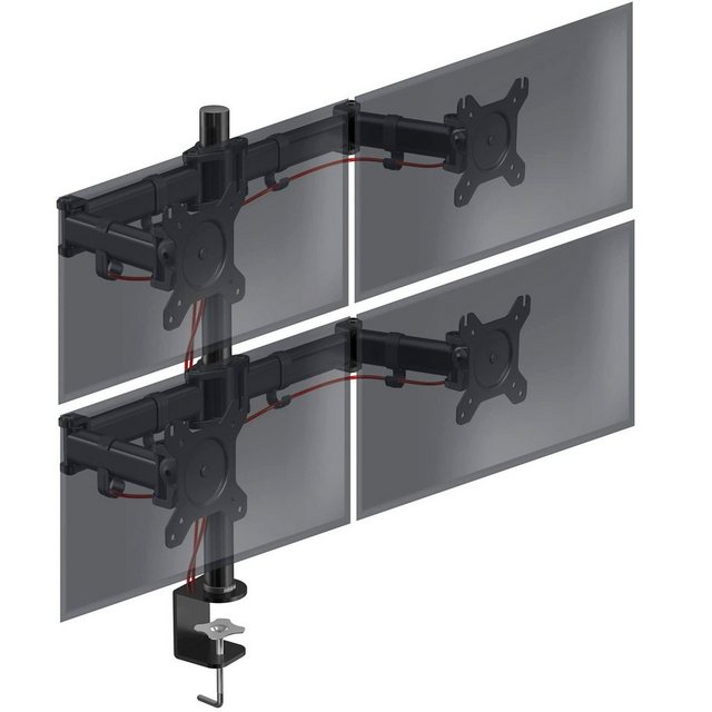 Duronic DM254 Monitorständer, (Monitorarm, Monitor Halterung 4 Bildschirme bis 27″ Zoll)