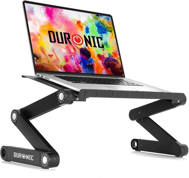 Duronic Laptop-Ständer, (DML121 Laptopständer, Klappbarer Laptoptisch 39 x 27cm, Laptophalter)