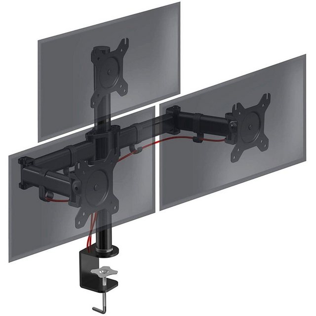 Duronic Monitorständer, (DM253 Monitorarm, Monitor Halterung 3 Bildschirme bis 27″ Zoll)