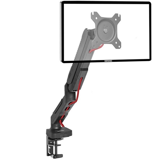 Duronic Monitorständer, (DMDC5X1 Monitorhalterung, Tischhalterung, Bildschirmhalterung, Monitorarm mit Gasdruckfeder, LCD/LED Computer (Neigung + 90 °, -45 °, Schwenkung 180 °, Rotation 360)