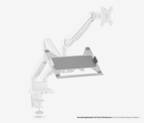 Ergolutions Laptop Halterung für VESA Monitorarme Laptop-Ständer