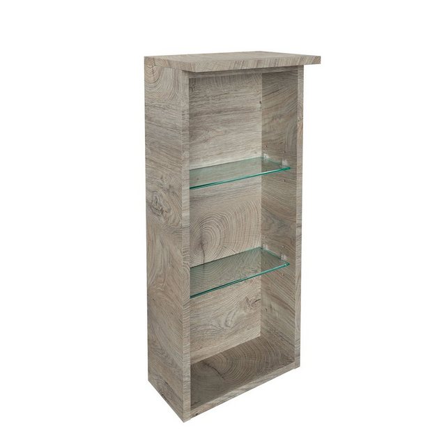 FACKELMANN Hängeschrank Oxford Regal oben 30cm – Nature Oak