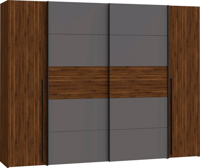 FORTE Dreh-/Schwebetürenschrank Narago, OTTOs Choice, TOPSELLER, Made in Europe, zeitloses Design (B/H/T ca. 270x210X61cm, Farbe Weiß auch mit Spiegeln erhältlich) viele Einlegeböden teilweise variabel einsetzbar, maximaler Stauraum