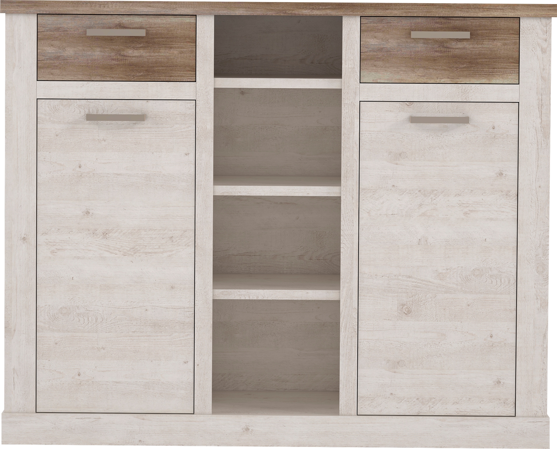 FORTE Highboard „Duro“, Breite 159,6 cm, Aktenschrank im Landhausstil