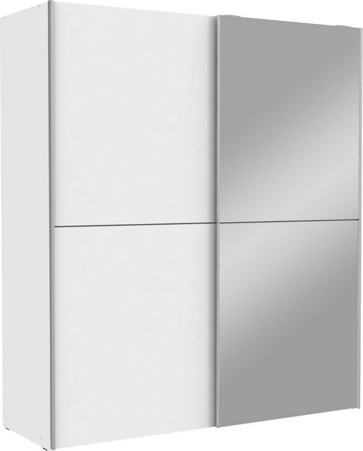 FORTE Schwebetürenschrank „White Kiss“, OTTOs Choice, Made in Europe, ideal für kleine Räume (B/H/T ca. 170x190x61cm) mit Spiegel und 2 Schiebetüren